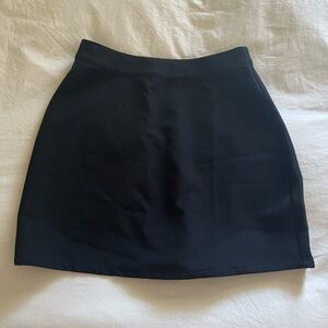 Black mini skirt